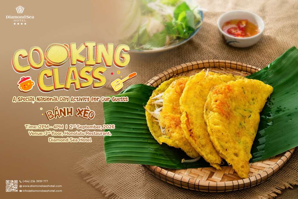 Traditional Vietnamese Banh Xeo Cooking Class at Diamond Sea Hotel